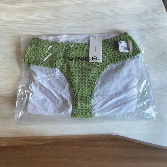 Vince Other - NEW Vince Lounge Crochet Bikini Bottoms Pistachio S